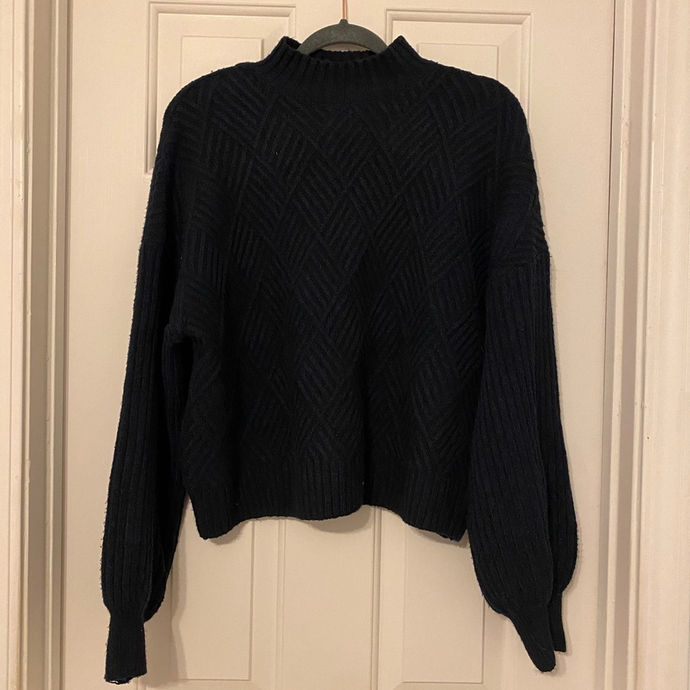 mock neck sweater